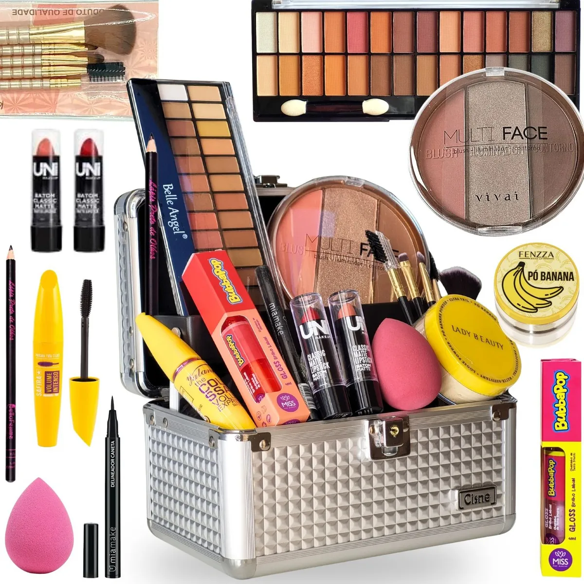 Maleta De Maquiagem Completa Profissional Rubys Rose Ultra