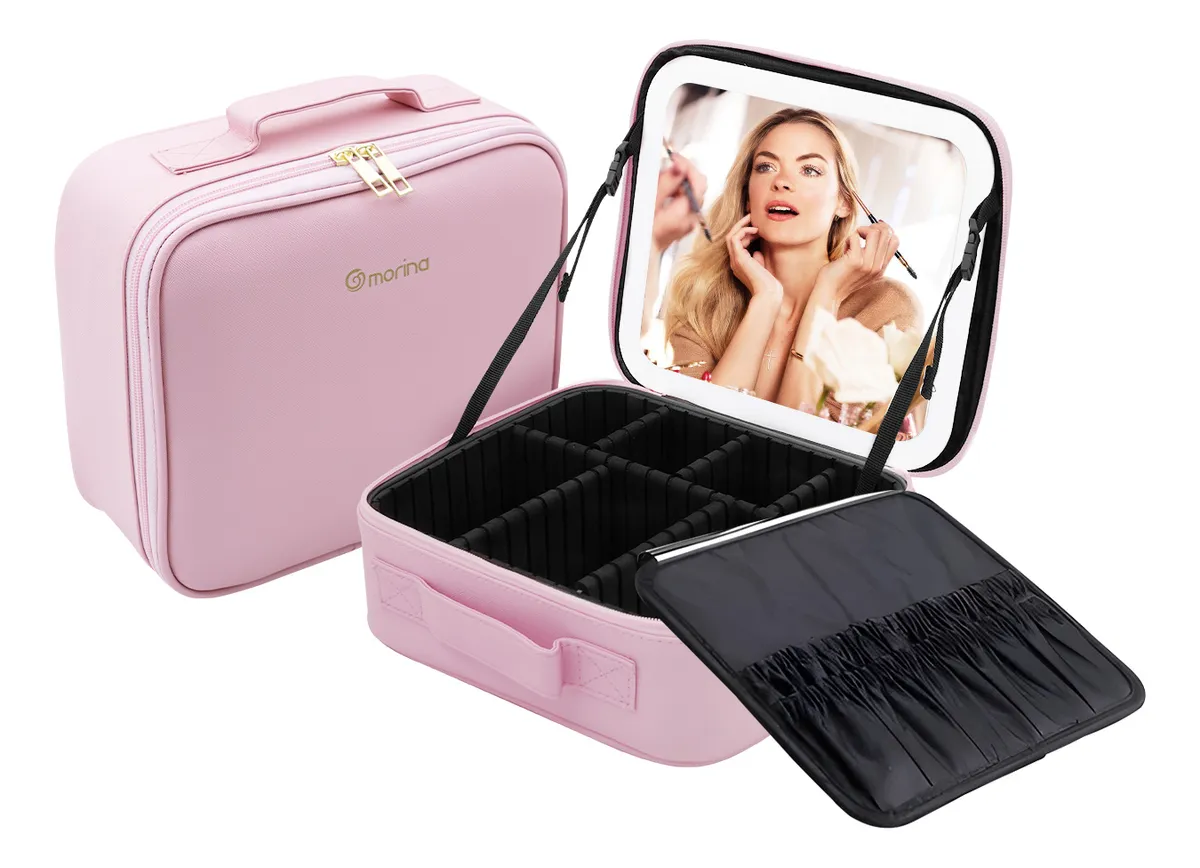 Maletas De Maquiagem Morina Espelho De Maquiagem Led Diurno