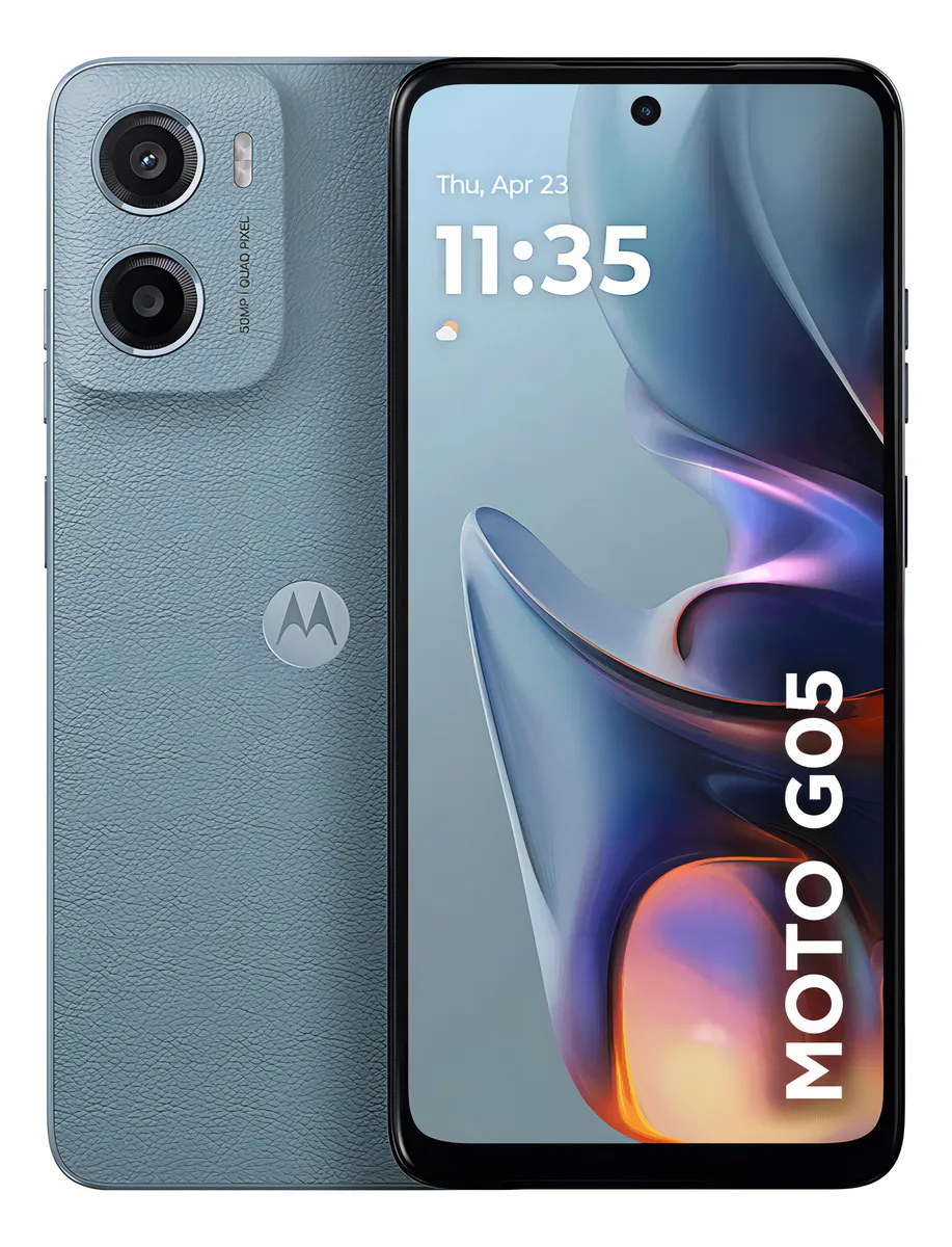 Smartphone Motorola Moto g05 - 128GB 12GB (4GB RAM + 8GB Ram Boost) e Camera 50MP com AI Bateria de 5200 mAh Tela 6.7