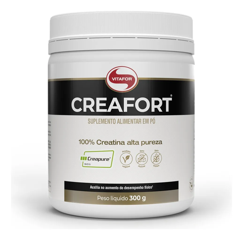 Creatina Monohidratada Creafort Sem Sabor 300g Vitafor Sem Sabor