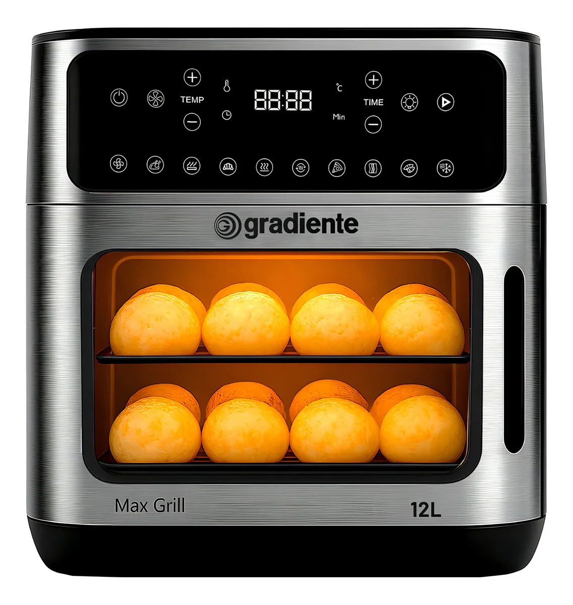 Fritadeira Elérica Air Fryer Forno Oven Gradiente Pgfo1200 12 Litros 4 Em 1 1900w 220v Cor Preta clip-icon Fritadeira Elérica Air Fryer Forno Oven Gradiente Pgfo1200 12 Litros 4 Em 1 1900w 220v Cor Preta Fritadeira Elérica Air Fryer Forno Oven Gradiente P